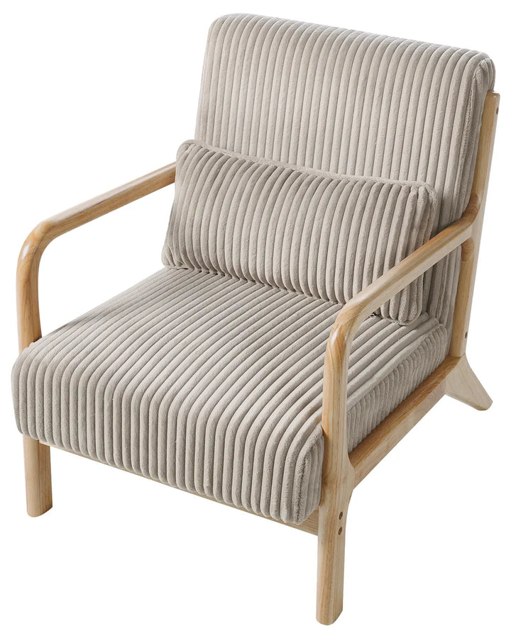 Armchair Corduroy Beige Levick