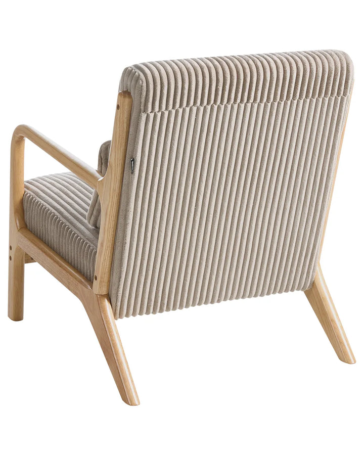 Armchair Corduroy Beige Levick