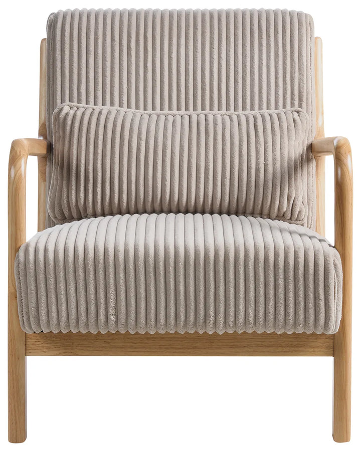 Armchair Corduroy Beige Levick