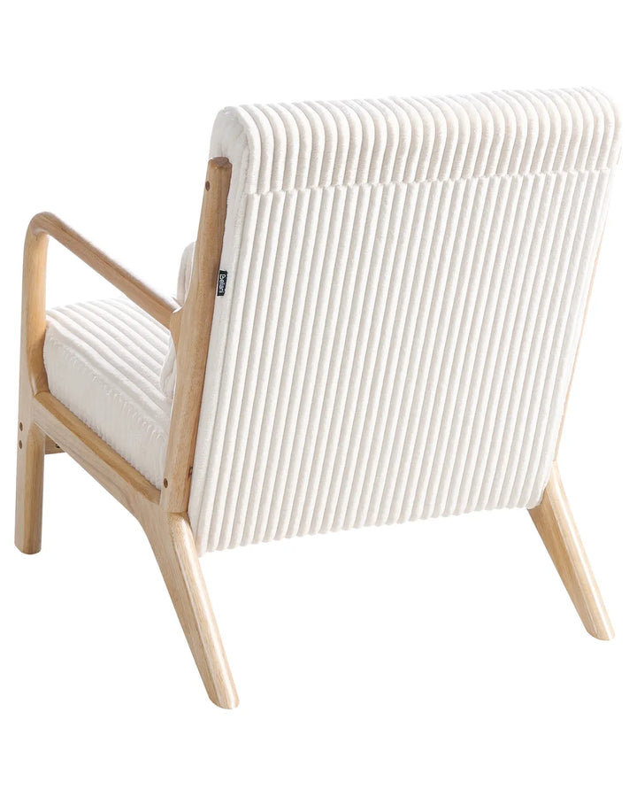 Armchair Corduroy White Levick