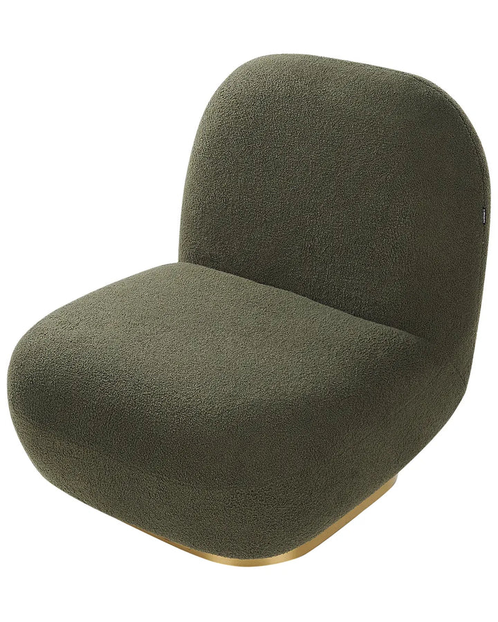 Armchair Boucle Dark Green Rayn