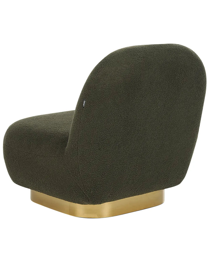 Armchair Boucle Dark Green Rayn