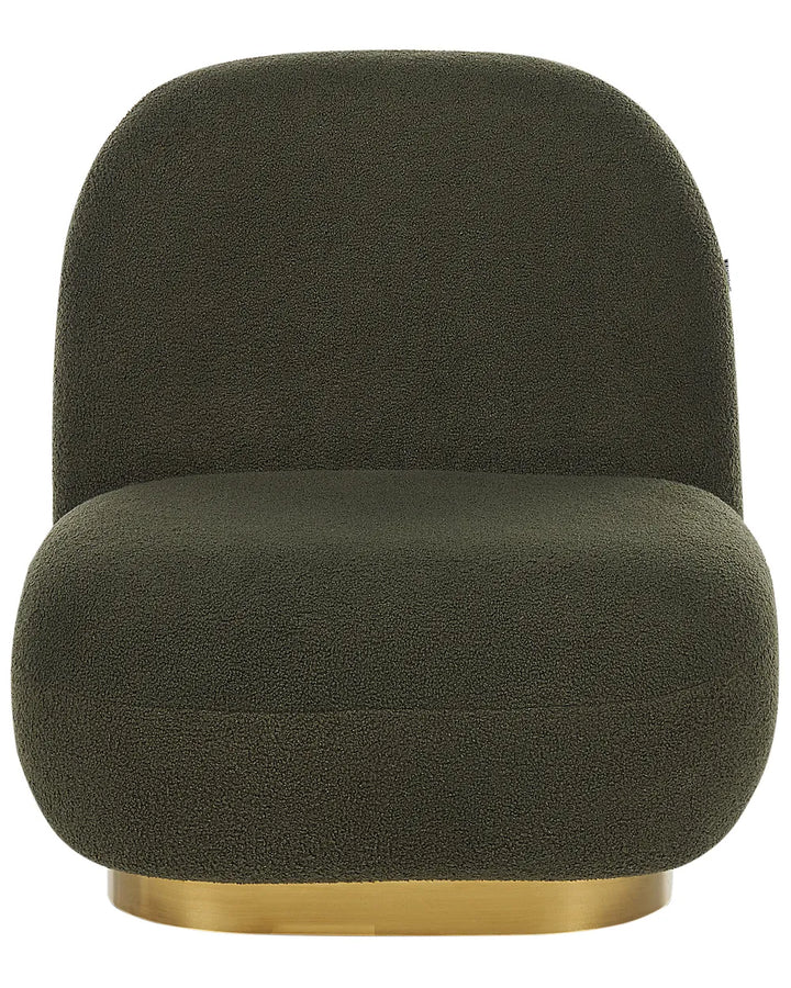 Armchair Boucle Dark Green Rayn