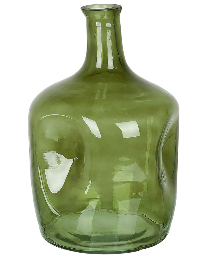 Kerala Flower Vase Glass 30 cm Olive Green