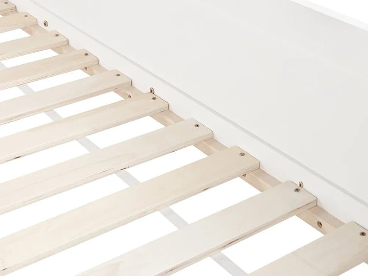 Mid Sleeper Bed House Pine Wood 90 x 200 cm (EU Single) White Schlemmer