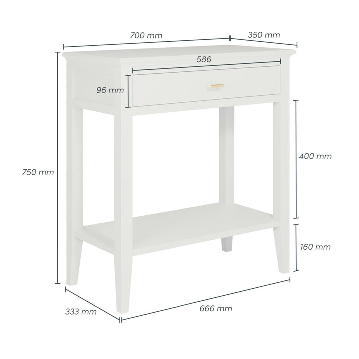 D.I.Designs Chilworth Console Table Grey