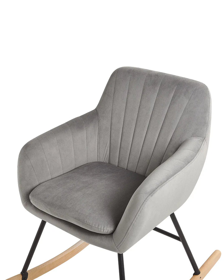 Rocking Chair Velvet Grey Holden