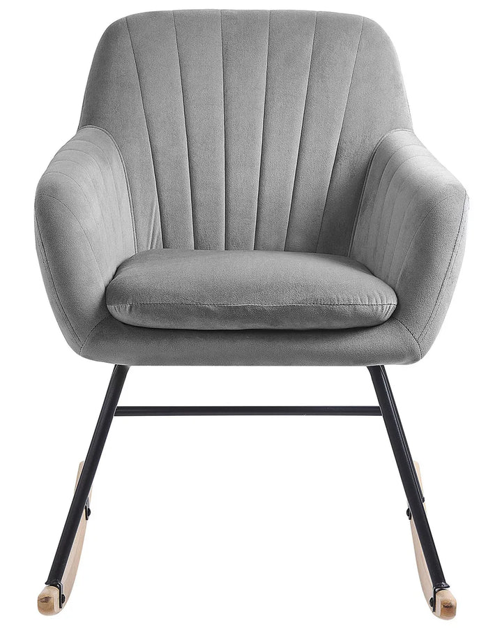 Rocking Chair Velvet Grey Holden