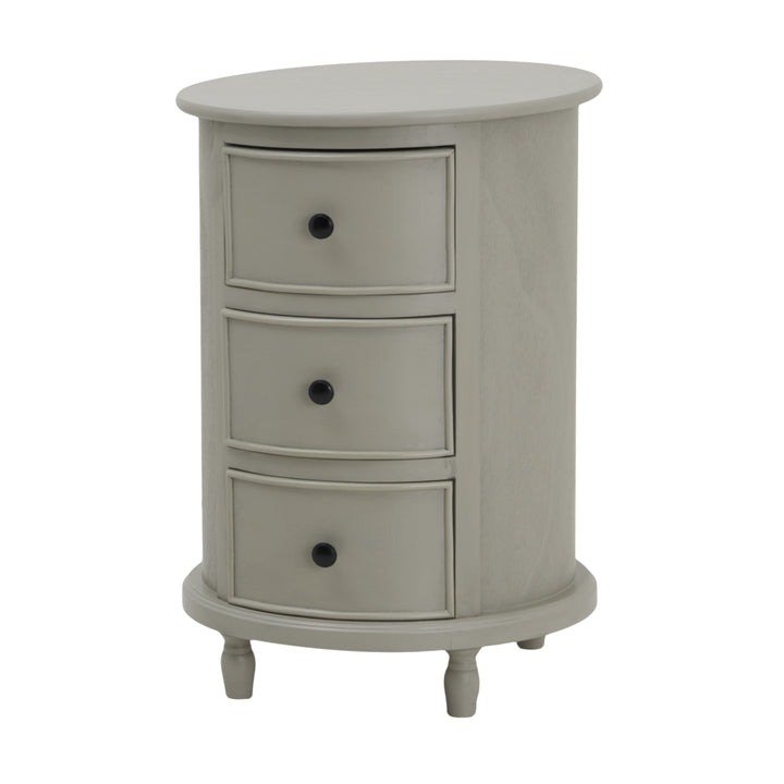 Camden Collection 3 Drawer Round Side Table