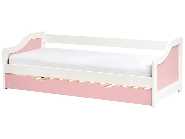 Trundle Bed Pine Wood 90 x 200 cm (EU Single) Pink Hinman