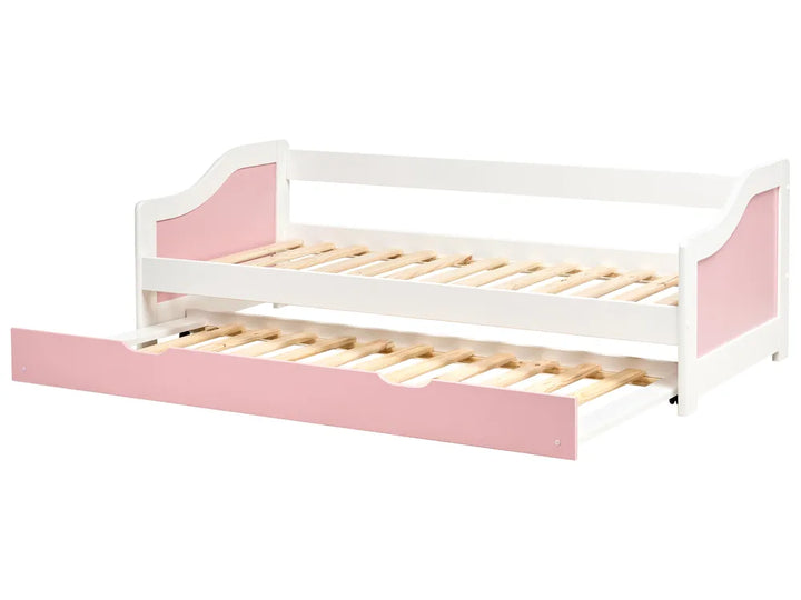 Trundle Bed Pine Wood 90 x 200 cm (EU Single) Pink Hinman