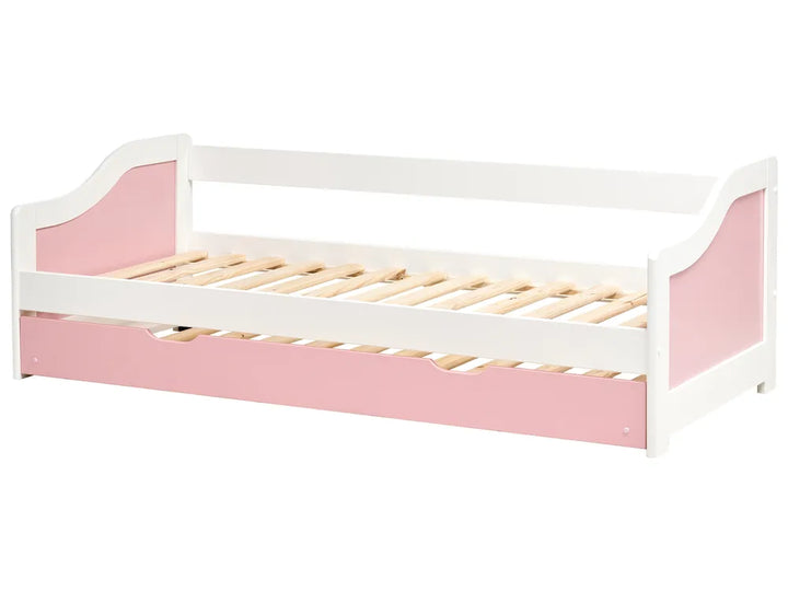 Trundle Bed Pine Wood 90 x 200 cm (EU Single) Pink Hinman