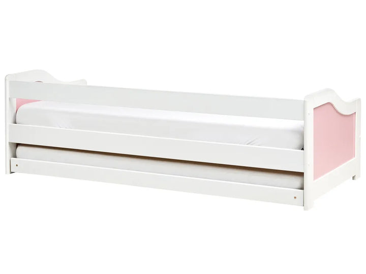 Trundle Bed Pine Wood 90 x 200 cm (EU Single) Pink Hinman