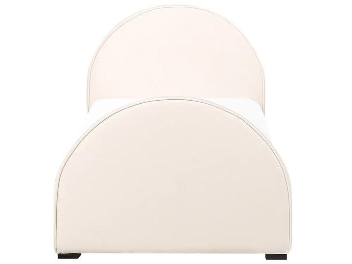 Kids Bed Velvet 90 x 200 cm (EU Single) Beige Madison