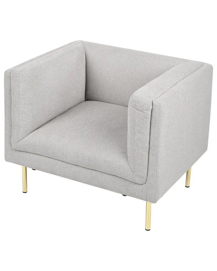 Armchair Fabric Light Grey Arafa
