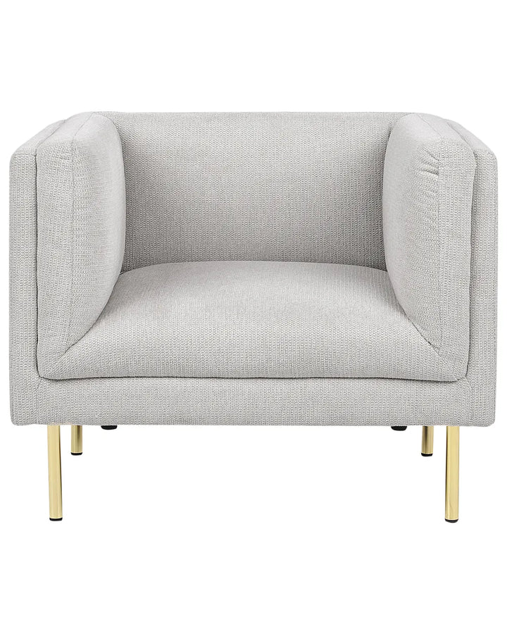 Armchair Fabric Light Grey Arafa