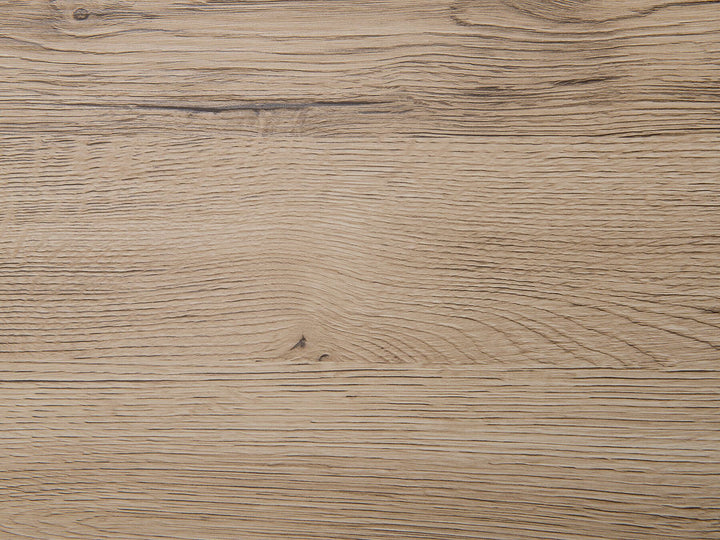 Cambell Dining Table 130 x 80 cm Light Wood and Black