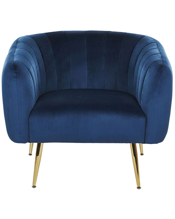 Armchair Velvet Dark Blue Hendrix