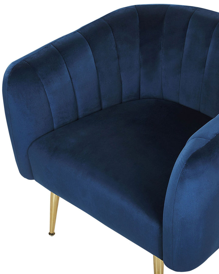 Armchair Velvet Dark Blue Hendrix