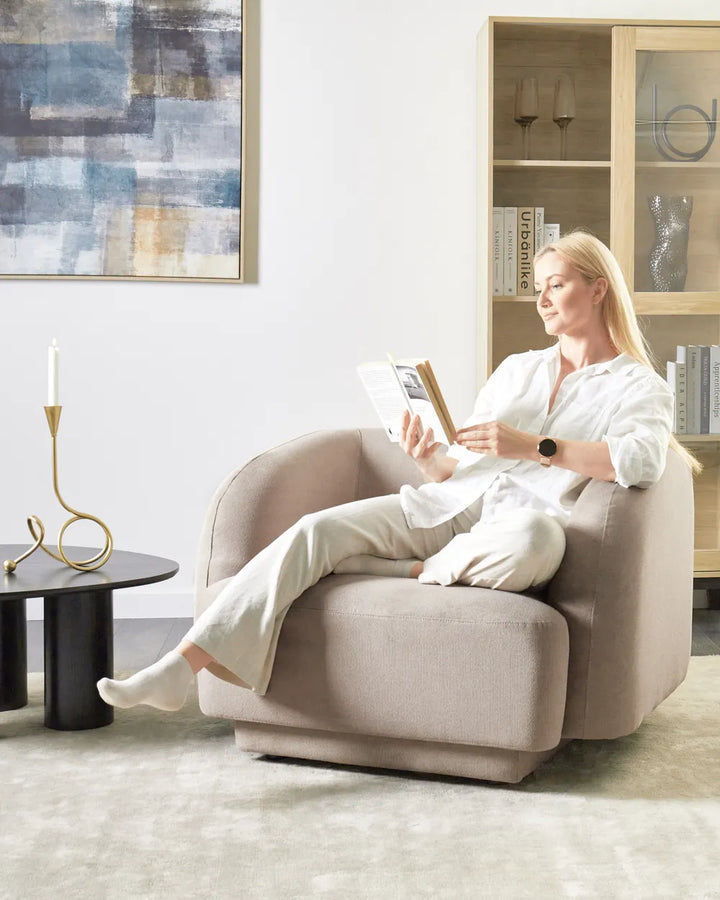 Armchair Fabric Taupe Atalyia