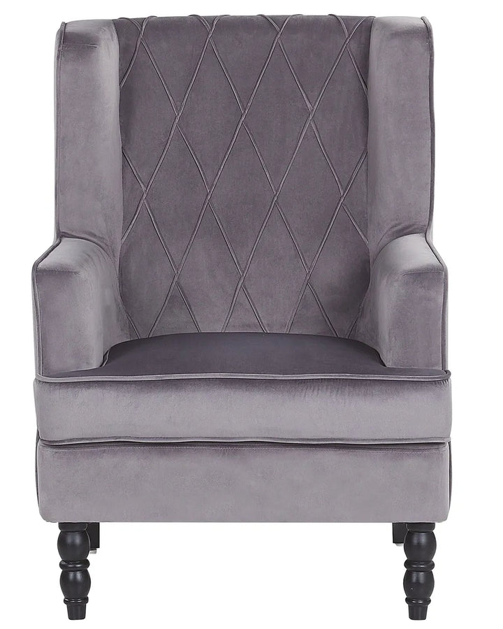 Armchair Velvet Grey Ricki