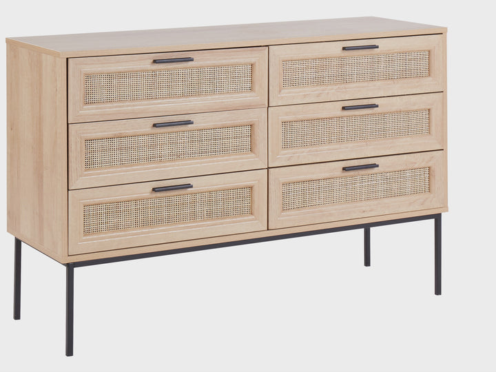 6 Drawer Chest Light Brown Warren