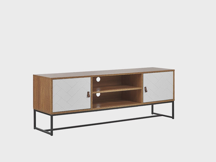TV Stand Light Brown/ White Darsy