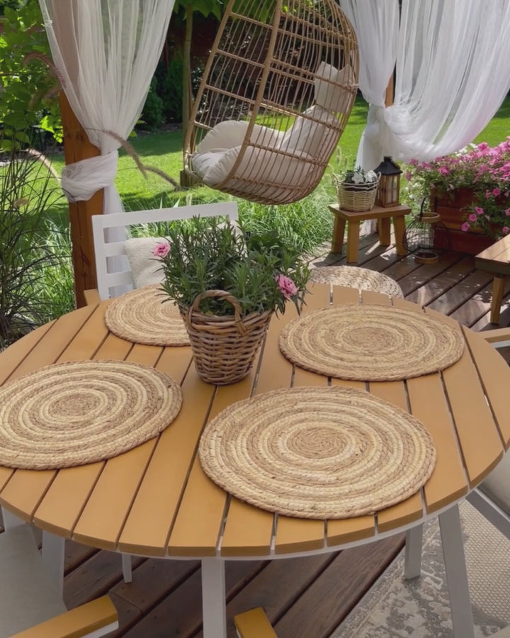 Cavoli Garden Dining Table 105 cm 105 cm Brown