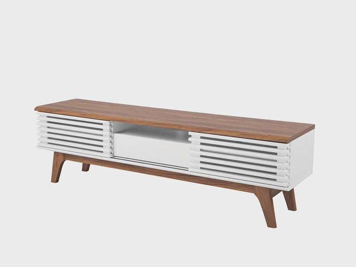 TV Stand Brown/ White Clayborn