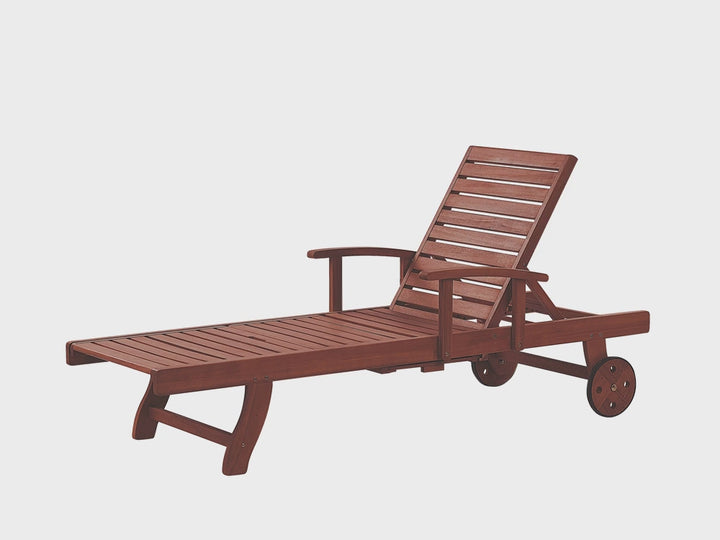 Acacia Wood Reclining Sun Lounger Briasha