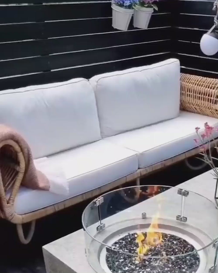Dolcedo Garden Sofa 2 Seater Rattan Beige