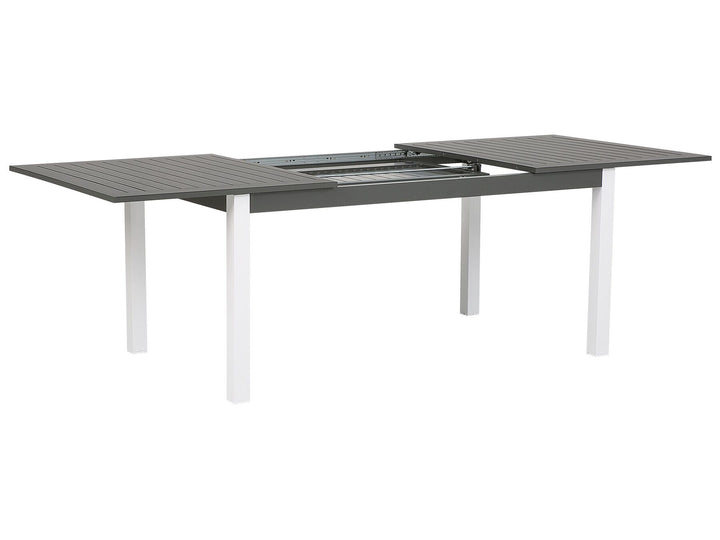 Pancole Extending Garden Dining Table 168/248 cm 100 cm Metal Grey