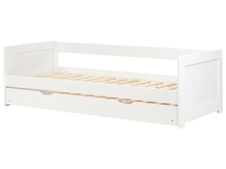 Trundle Bed Pine Wood 90 x 200 cm (EU Single) White Erthridge