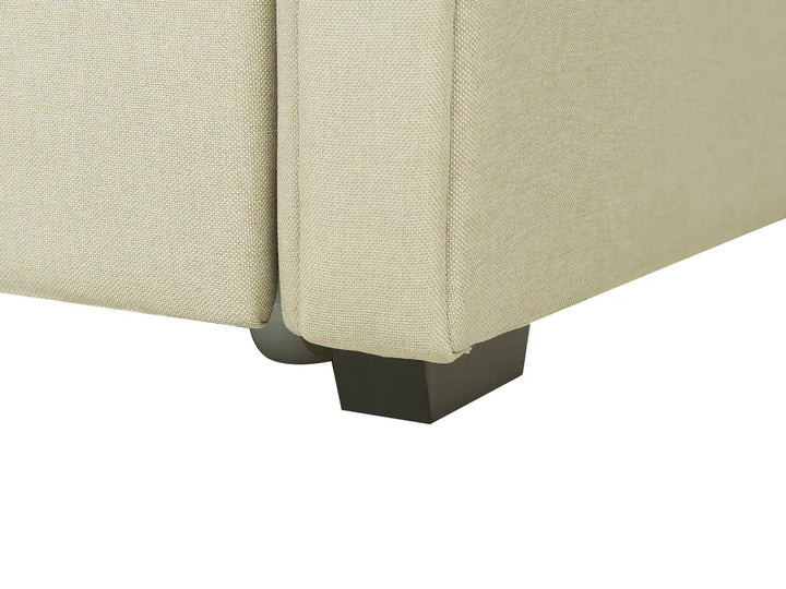 Trundle Bed Fabric 80 x 200 cm (EU Small Single) Beige Charlesten