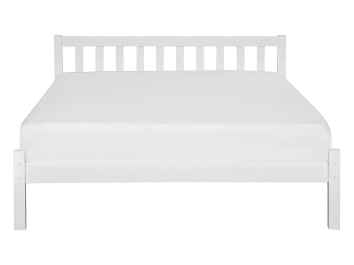 Bed Pine Wood 140 x 200 cm (EU Double) White Clareville