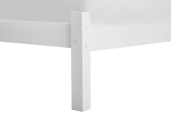 Bed Pine Wood 140 x 200 cm (EU Double) White Clareville