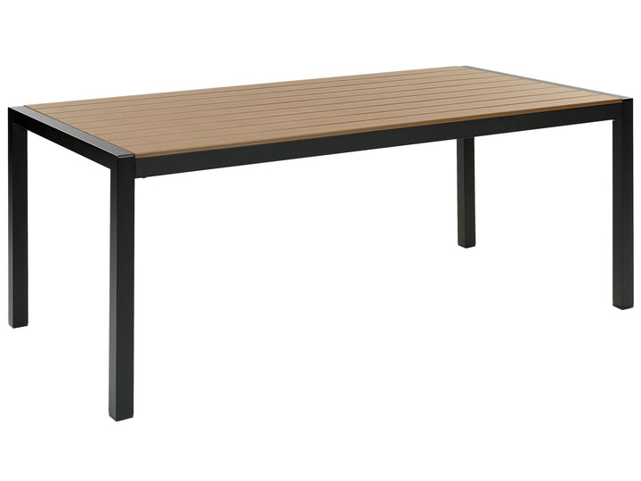 Vernio Garden Dining Table 180 cm 90 cm Metal Brown/ Black
