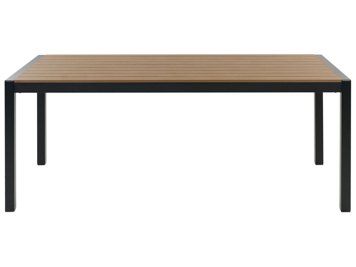 Vernio Garden Dining Table 180 cm 90 cm Metal Brown/ Black