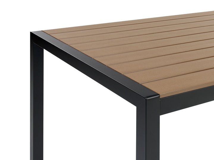 Vernio Garden Dining Table 180 cm 90 cm Metal Brown/ Black