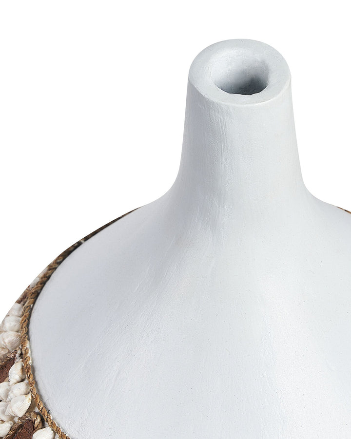 Simpang Decorative Vase Ceramic 33 cm White