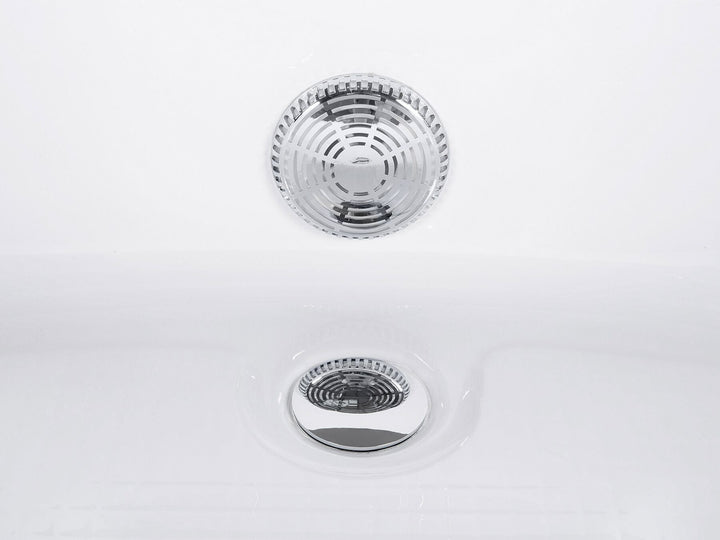 Whirlpool Corner Bath with LED 2140 x 1550 mm White Martinica