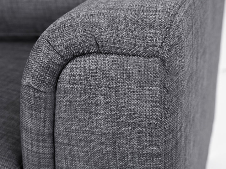Oslo Left Hand Fabric Corner Sofa Grey