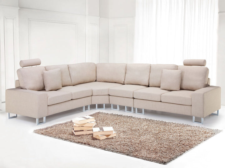 stockholm Right Hand Corner Fabric Sofa Beige
