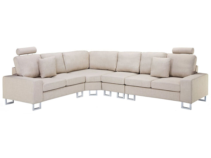 stockholm Right Hand Corner Fabric Sofa Beige