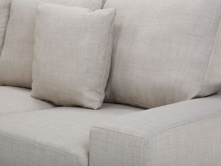 Stockholm Left Hand Corner Fabric Sofa Beige