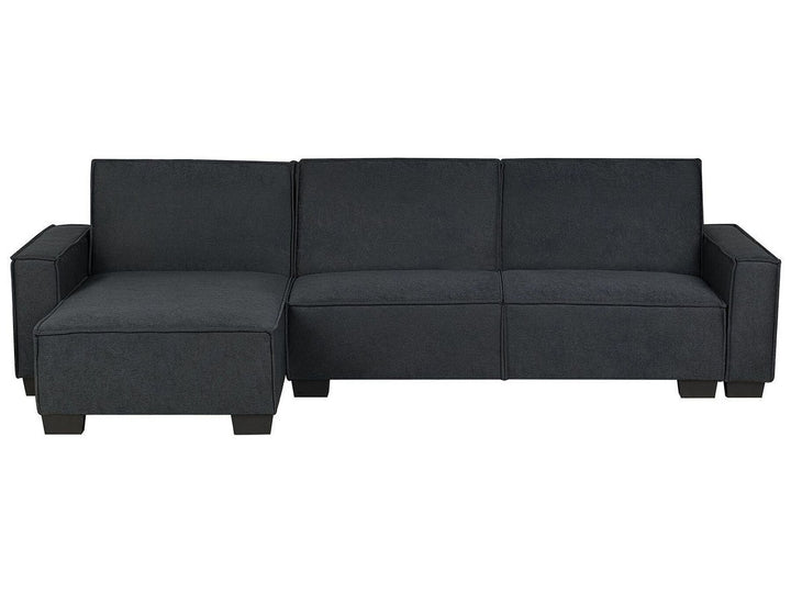 Romedal Right Hand Fabric Corner Sofa Bed Graphite Grey