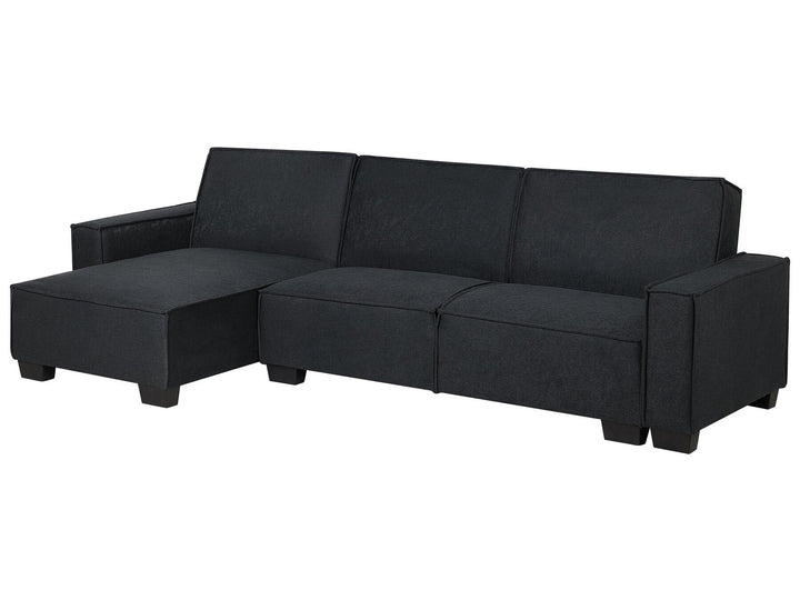 Romedal Right Hand Fabric Corner Sofa Bed Graphite Grey