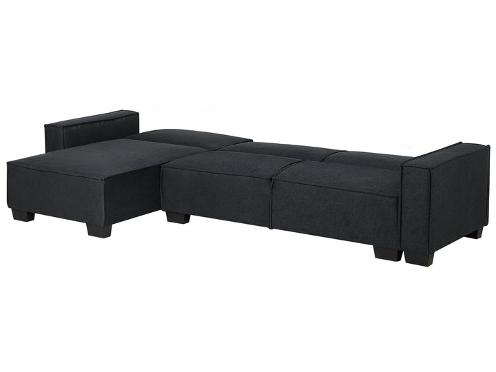 Romedal Right Hand Fabric Corner Sofa Bed Graphite Grey