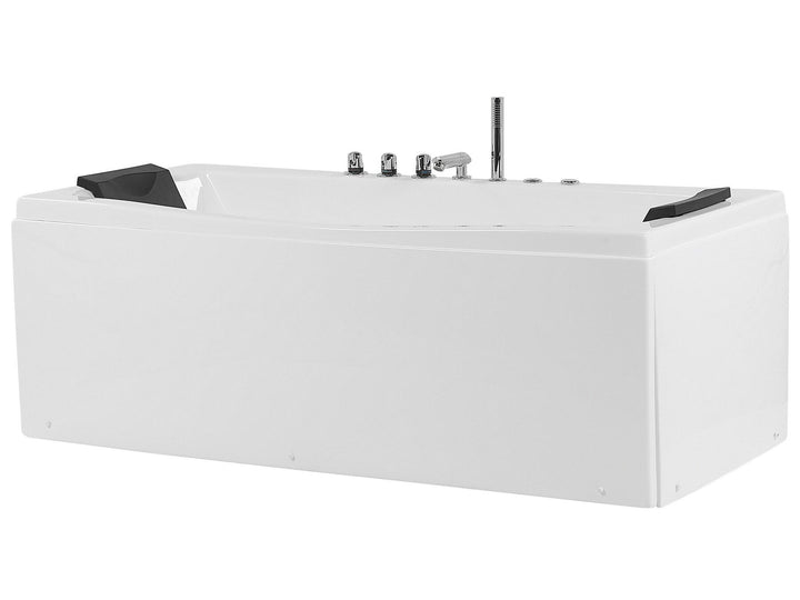 Whirlpool Bath with LED 1730 x 820 mm White Moor