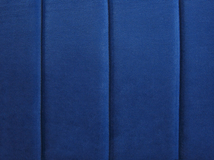 Timra Left Hand Velvet Corner Sofa Navy Blue